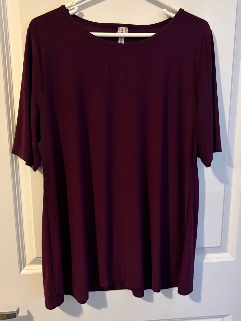 Peek a boom Burgundy Top